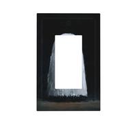 Plaque murale minimaliste avec motif fantôme tenant une bougie - Plaque murale à bascule unique - Décoration pour la maison, la cuisine, la salle de bain