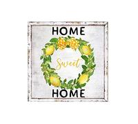 Plaque murale moderne en métal avec inscription « Home Sweet Home » - 20,3 x 30,5 cm