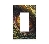 Plaque murale mythique œil de dragon pour interrupteur mural à bascule unique 1 gang décoratif pour la maison, la cuisine, la salle de bain