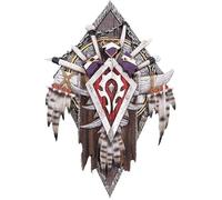 Nemesis Now Plaque murale World of Warcraft Horde 30 cm, résine rouge, produit officiel