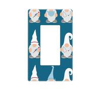 Plaque murale pour infirmière et docteur nains - 1 bande sans vis - Taille standard - 11,7 x 7,1 cm - Couvercle décoratif pour interrupteur - En polycarbonate thermoplastique