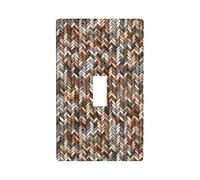 Plaque murale pour interrupteur à bascule simple pour cuisine, ferme, chambre à coucher, salle de bain, beige