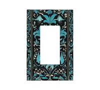 Plaque murale pour interrupteur de lumière bleue tropicale d'été - Plaque murale à bascule unique - Décoration pour la maison, la cuisine, la salle de bain