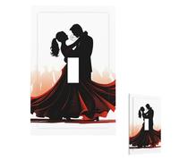 Plaque murale pour interrupteur de salle de bal - Plaque murale de danse - 1 interrupteur - Couvercle décoratif pour prise électrique - Plaque frontale pour salle de bain et cuisine - 12,7 x 7,6 cm