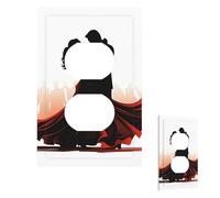 Plaque murale pour interrupteur de salle de bal - Plaque murale de danse - 1 interrupteur - Couvercle décoratif pour prise électrique - Plaque frontale pour salle de bain et cuisine - 12,7 x 7,6 cm