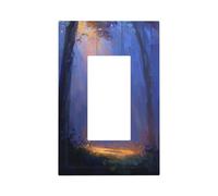 Plaque murale pour interrupteur fantôme mignon sur une balançoire - Plaque murale à bascule unique - Décoration pour la maison, la cuisine, la salle de bain