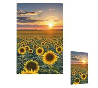 Plaque murale pour interrupteur - Motif coucher de soleil sur un champ de tournesol - Plaque murale décorative pour prise électrique - Plaque frontale pour salle de bain et cuisine - 12,7 x 7,6 cm