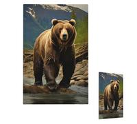 Plaque murale pour interrupteur - Motif ours marron - 1 interrupteur - Plaque décorative pour prise électrique - Plaque frontale pour salle de bain et cuisine - 12,7 x 7,6 cm