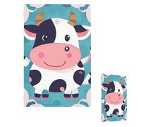 Plaque murale pour interrupteur - Motif vache mignonne à pois - 1 interrupteur - Plaque décorative pour prise électrique - Plaque frontale pour salle de bain et cuisine - 12,7 x 7,6 cm