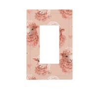 Plaque murale pour interrupteur mural à bascule simple en forme de mouton - Décoration pour la maison, la cuisine, la salle de bain