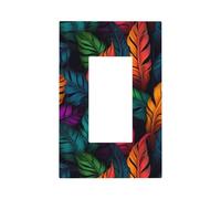 Plaque murale pour interrupteur mural à bascule unique - 1 prise de courant - Pour la maison, la cuisine, la salle de bain