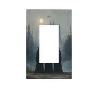 Plaque murale pour interrupteur mural avec 3 sorcières, château gothique, 1 interrupteur à bascule, décoration pour la maison, la cuisine, la salle de bain