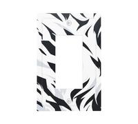 Plaque murale pour interrupteur mural motif zèbre abstrait camouflage - 1 interrupteur à bascule - Décoration pour la maison, la cuisine, la salle de bain