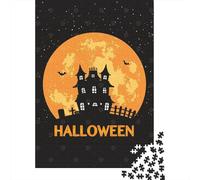 Plaque Murale Rétro 38x26cm/1000pcs avec Halloween Haunted House pour Le Pub Ou Le Café, pour Le Garage, L’Atelier Et La Salle De Jeux