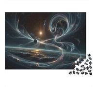 Plaque Murale Rétro 52x38cm/1000pcs avec Cosmic Energy Flow pour Le Pub Ou Le Café, pour Une Décoration Hivernale dans Le Pub Et Le Café