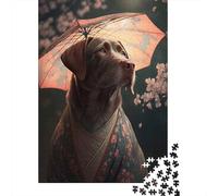 Plaque Murale Rétro 70x50cm/1000pcs avec Chocolate Labrador Kimono pour L’Atelier, pour Aménager L’Atelier, Le Garage Et L’Espace Bricolage
