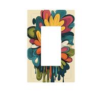 Plaque murale rétro à bascule unique pour interrupteur de lumière fondante 1 gang Décoration pour la maison, la cuisine, la salle de bain