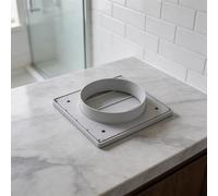 Plaque murale ronde de 100 mm avec persiennes réglables, capot de ventilateur extracteur en ABS pour évacuation de la cuisine, salle de bain, prévention des courants d'air, blanc ou noir (12,7 cm