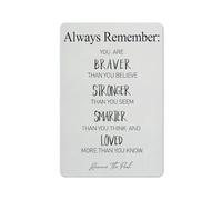 Plaque murale rustique en métal, citation inspirante et motivante : « Tu es plus courageux que tu ne le crois », idéale pour une chambre d'enfant, un bureau, une salle de jeux ou toute autre pièce.