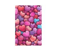 Plaque murale vierge 1 gang - Plaque décorative - Motif petit cœur rose - Pour chambre à coucher, salon