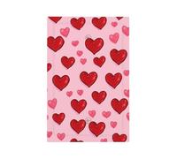 Plaque murale vierge 1 gang - Plaque d'interrupteur décorative - Rose et rouge - Motif amour - Thème Saint-Valentin - Pour chambre à coucher, salon