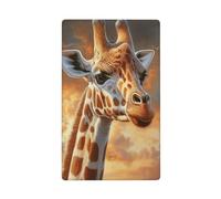 Plaque murale vierge à bascule simple girafe pour interrupteur décoratif 1 gang pour cuisine, salle de bain, taille 11,4 x 7 cm