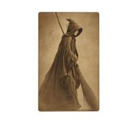 Plaque murale vierge avec un balai - Plaque murale vintage - Décoration pour cuisine et salle de bain - Dimensions : 11,4 x 7 cm