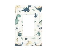 Plaque murale vierge en forme de cactus dinosaure, plaque murale décorative en forme d'animal mignon, facile à installer, couvercle de sortie pour maison, bureau, cuisine, appartement