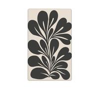 Plaque murale vierge minimaliste noire unie Fraejipani pour interrupteur décoratif 1 gang pour cuisine, salle de bain, taille 11,4 x 7 cm