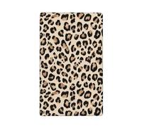 Plaque murale vierge pour interrupteur à bascule simple motif léopard beige clair 1 gang pour cuisine, salle de bain, taille 11,4 x 7 cm