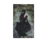 Plaque murale vierge pour interrupteur de cuisine ou salle de bain Motif femme victorienne dans l'étang 11,4 x 7 cm