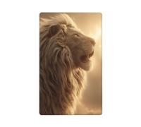 Plaque murale vierge pour interrupteur mural - Lion rugissant - 1 gang - Pour cuisine, salle de bain - Dimensions : 11,4 x 7 cm