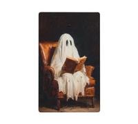 Plaque murale vierge pour la lecture d'un vieux livre blanc - 1 interrupteur décoratif pour cuisine, salle de bain - Dimensions : 11,4 x 7 cm