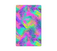 Plaque murale vierge psychédélique - Texture peau de serpent - Plaque murale vierge - Décoration pour cuisine, salle de bain - Dimensions : 11,4 x 7 cm