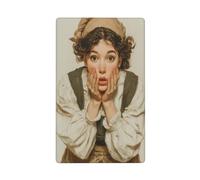 Plaque murale vintage avec inscription « Woman » - Style Renaissance - Humoristique - Pour salle de bain - Dimensions : 11,4 x 7 cm