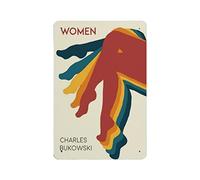 Plaque murale vintage en métal de 30 x 20 cm avec livre Charles Bukowski pour maison, magasin, café, garage, homme, grotte, plaque murale pour cuisine, bar, décoration murale