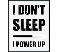 Plaque murale vintage en métal « Je ne dors pas, je suis au top » pour la fête des pères. Décoration murale rétro pour la maison, les cafés, la cuisine, le salon, la chambre, les pubs, les clubs. Cad
