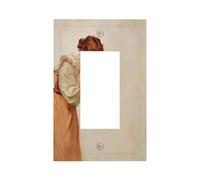 Plaque murale vintage humoristique pour salle de bain - Plaque murale à bascule unique - Décoration de prise de courant pour la maison, la cuisine, la salle de bain