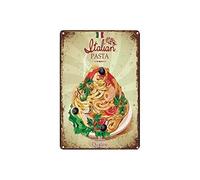 Plaque murale vintage rétro italienne pour décoration de bar, pub, cuisine, restaurant, 20,3 x 30,5 cm