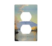 Plaque murale YYHWHJDE Mt. Fuji in The Distance en polycarbonate durable résistant à la chaleur et à la décoloration, facile à nettoyer, 11,4 x 7 cm