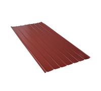 Plaque nervurée - MCCOVER - ROUGE RAL 8012 - 2000x910x0 40 mm - Acier laqué - Extérieur