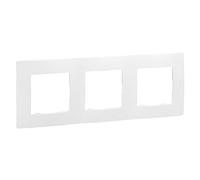 Plaque Niloé, 3 éléments, blanc (Legrand 665003)
