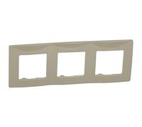 Plaque Niloé, 3 éléments, gris (Legrand 665033)