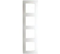 Legrand Plaque pour 4 interrupteurs Niloé 665004 – Blanc (Réf. 6560810104)