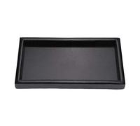 Plaque noire, plateau de nourriture plateau de service de collation plateau de service de thé plateau de table basse plateau de thé lisse pour les restaurants(22 * 12 * 2cm)