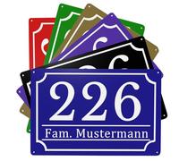 Plaque Numero de Maison Exterieur Aluminium,Plaque de Rue avec Numéro de Maison-pour Maison, Porte, et Boite aux Lettres,Résistante aux Intempéries,pour l'identification Extérieure de la Maison