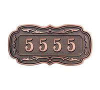 Plaque Numéro de Maison Personnalisée Panneau de Signe Chiffres Porte Rétro Plaque avec Numéro Gravé Autocollant Enseigne d'adresse Rue Acrylique pour Famille Bureau Hôtel Dortoir Boîte aux Lettres