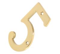 Plaque Numéro de Porte en Laiton Or, Style Rustique Élégant | Finition Soignée, Identification Unique, Résistante à L'usure, Installation Facile, pour Hôtel, Boîte aux Lettres, Adresse