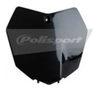 POLISPORT 8659100003 - Plaque d'immatriculation avant réplique OEM en plastique brillant durable et résistant compatible avec les motos KTM en couleur noir