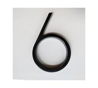 Plaque NuméRo Maison Moderne BrosséE, 127mm Numéro de la maison flottante Lettres Big Modern Poor Alphabet Accueil Extérieur 5 In.bloc numéros Adresse Plaque 0-9, AB(6)